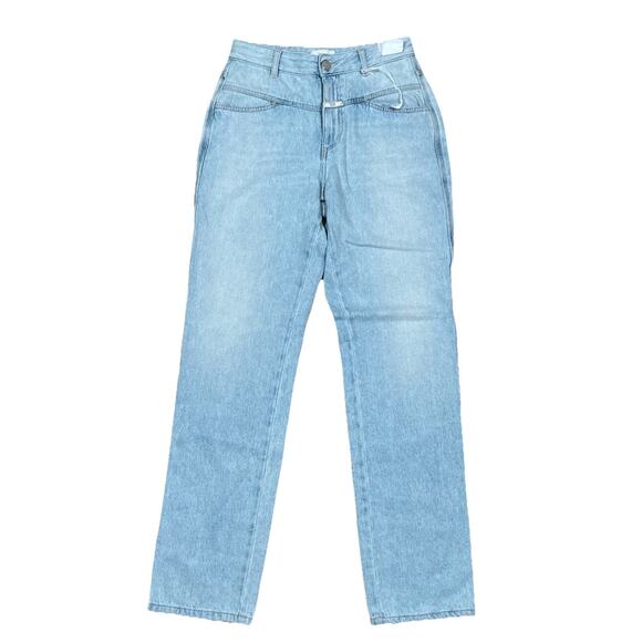 Closed Denim Relaxed Fit High Waist Light Wash NWT Denim Italy Made 28”x31” - Picture 1 of 12